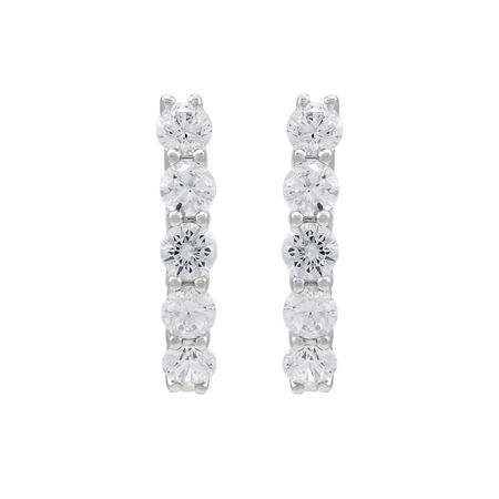1 ct Lab Grown Diamond Hoop Earrings
