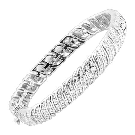1/4 ct Diamond 'S' Link Tennis Bracelet