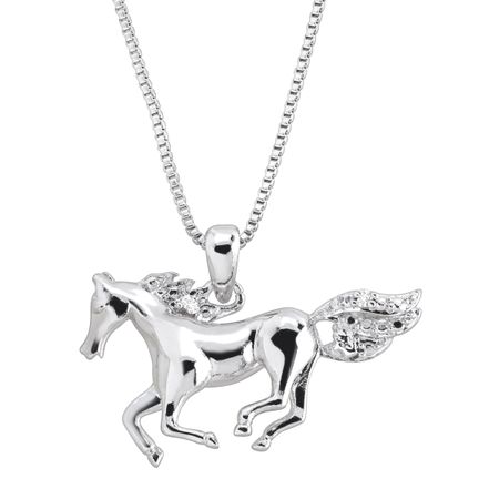 Horse Pendant with Diamond