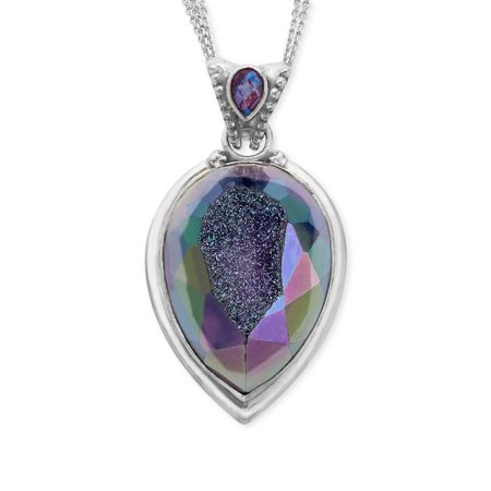 Snow Druzy Pendant