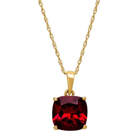 2 1/2 ct Garnet Solitaire Pendant
