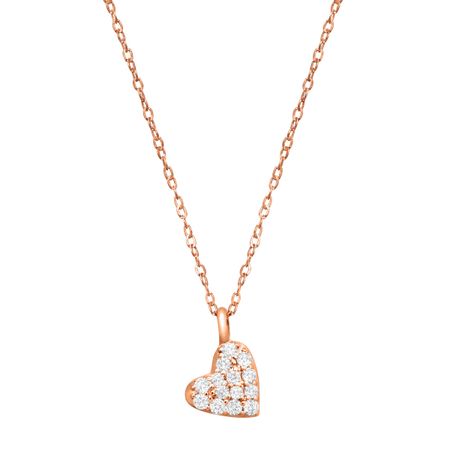 1/10 ct Diamond Heart Pendant