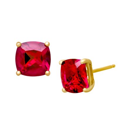 3 5/8 ct Ruby Stud Earrings