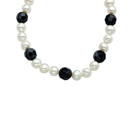 7.5mm Pearl & 10mm Onyx Strand