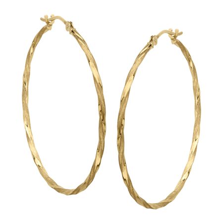 Twisted Hoop Earrings