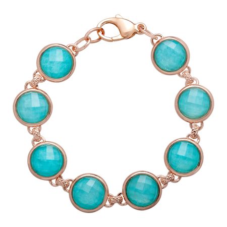 27 ct Quartz & Amazonite Bracelet