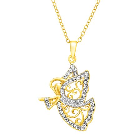 Guardian Angel Pendant with Swarovski Crystals