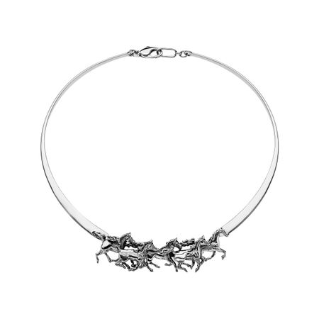 Horse Plate Necklace