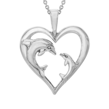 Dolphin Heart Pendant