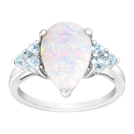 1 3/4 ct Opal & Sky Blue Topaz Ring