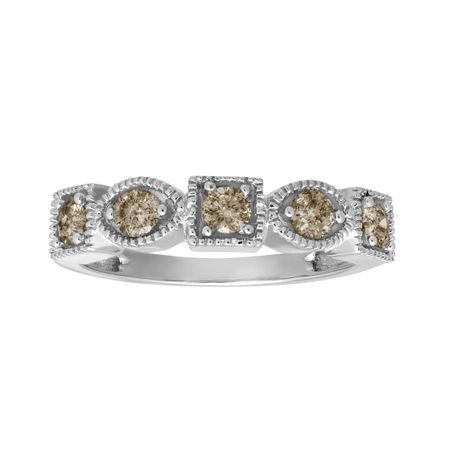 1/2 ct Champagne Diamond Ring