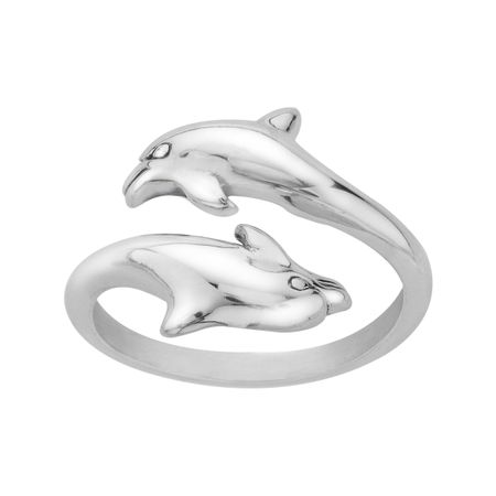 Double Dolphin Ring