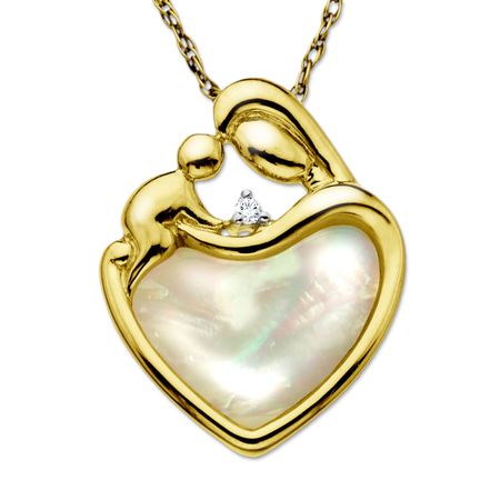 Mother & Child Heart Pendant