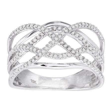 1/3 ct Diamond Ornate Band Ring