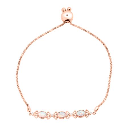 1/2 ct Opal & White Sapphire Lasso Bracelet