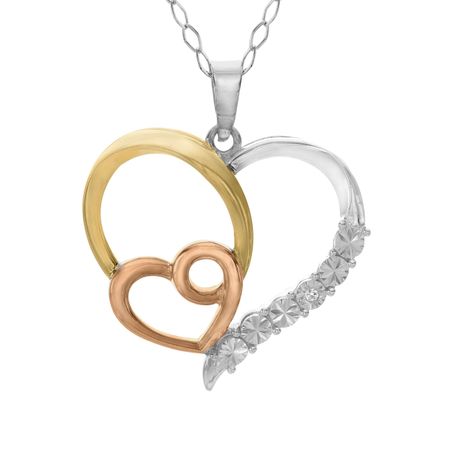 Heart Pendant with Diamond