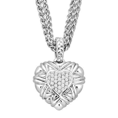 1/5 ct Diamond Heart Pendant