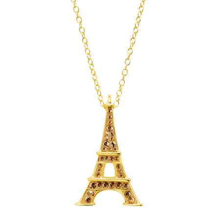 Eiffel Tower Pendant with Swarovski Crystals