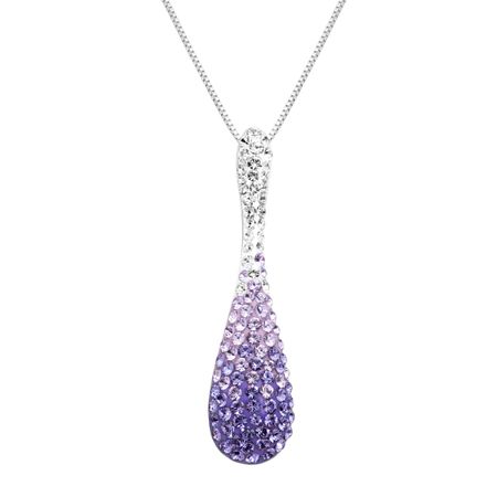 Drop Pendant with Ombré Swarovski Crystals