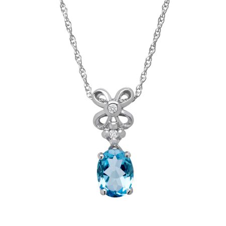 1 3/8 ct Swiss Blue Topaz Pendant