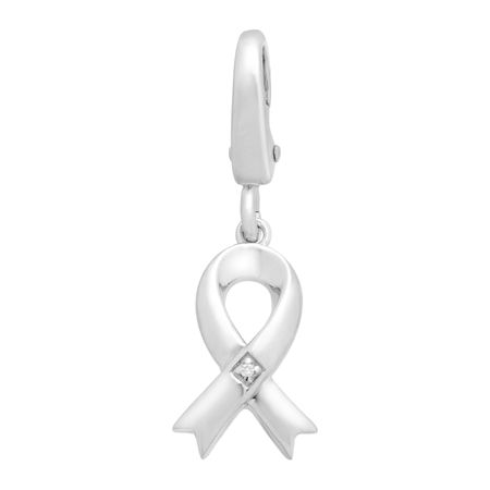 Ribbon Charm with Diamond