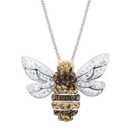 Bumblebee Pendant with Crystals
