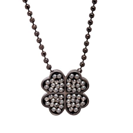 Clover Pendant with Swarovski Crystals