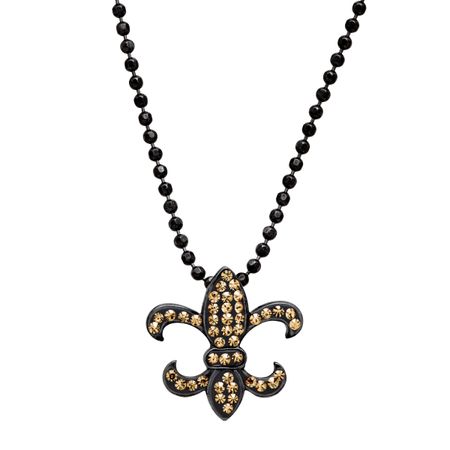 Fleur-de-Lis Pendant with Swarovski Crystals