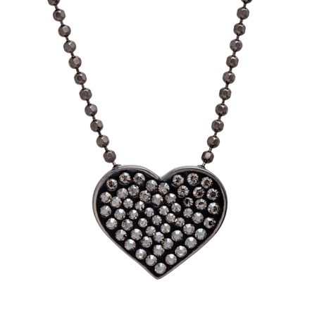 Heart Pendant with Swarovski Crystals
