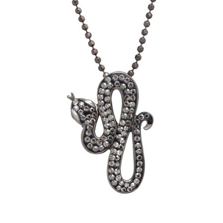 Snake Pendant with Swarovski Crystals