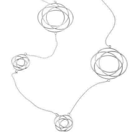 Large Interlocking Circle Station Necklace