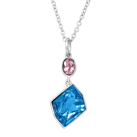 Irregular Drop Necklace with Swarovski Crystals