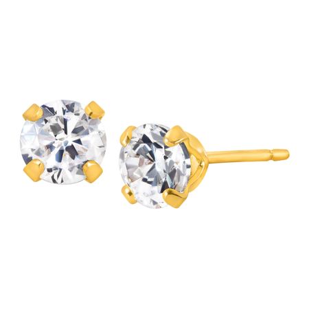 3/4 ct Stud Earrings with Cubic Zirconia