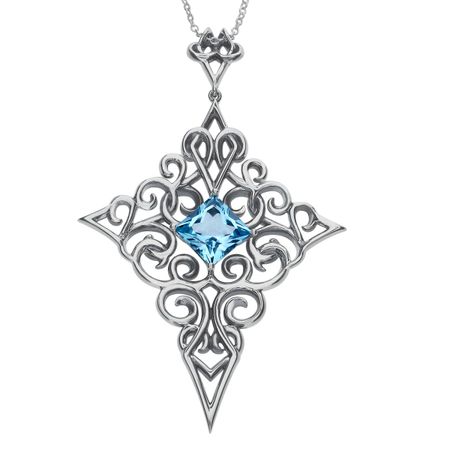 Baby Blue Topaz Pendant