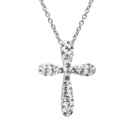 Cross Pendant with Swarovski Crystal