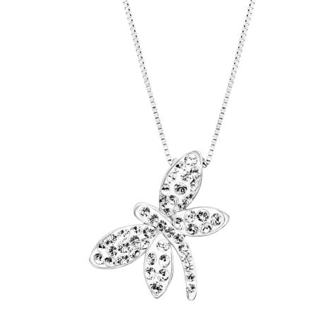 Dragonfly Pendant with Swarovski Crystals