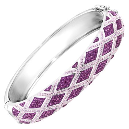 Harlequin Bangle Bracelet with Swarovski Crystals