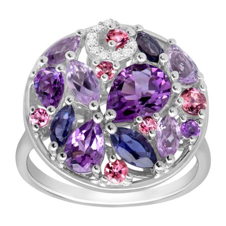 3 ct Multi-Stone Ring with Diamonds