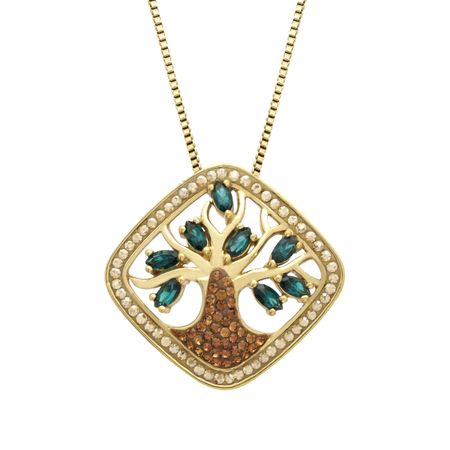 Tree of Love Pendant with Swarovski Crystals