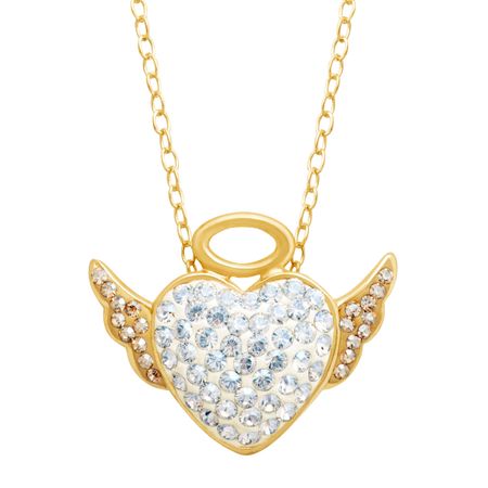 Angel Pendant with Swarovski Crystals