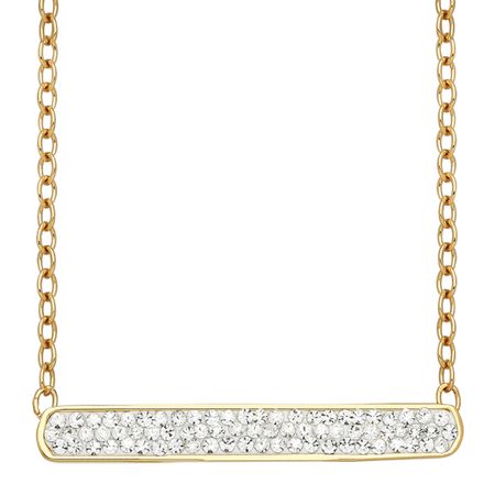 Bar Necklace with Swarovski Crystals