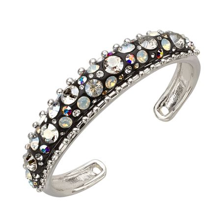 Black Resin Dome Cuff