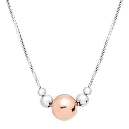 Two-Tone Graduated Bead Necklace