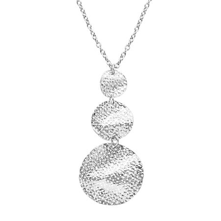 Hammered Triple Drop Pendant
