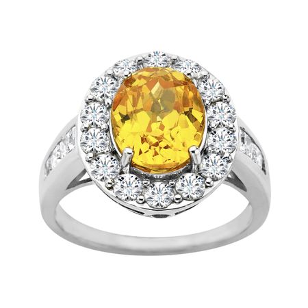 Ring with Yellow Swarovski