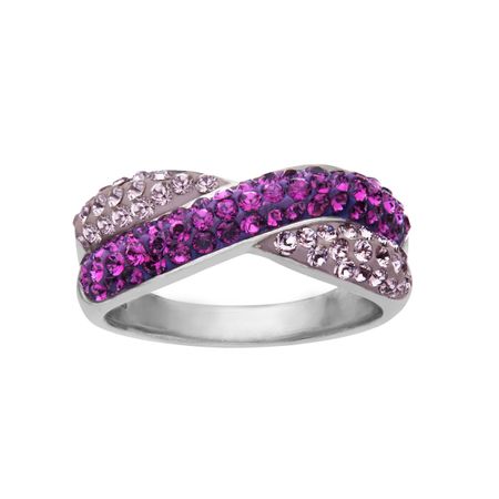 Criss-Cross Band with Swarovski Crystal