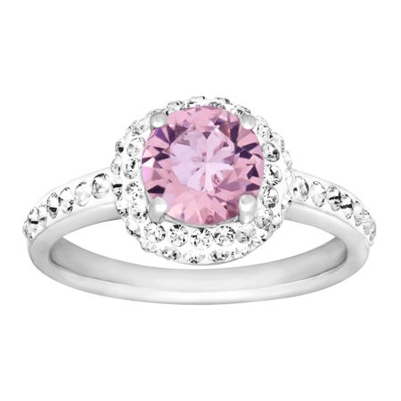 June Ring with Light Purple Swarovski Crystal