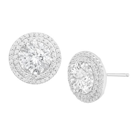 Stud Earrings with Swarovski Zirconia
