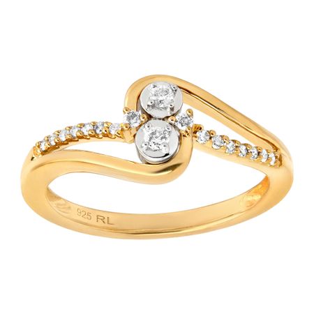 1/6 ct Diamond Bypass Ring