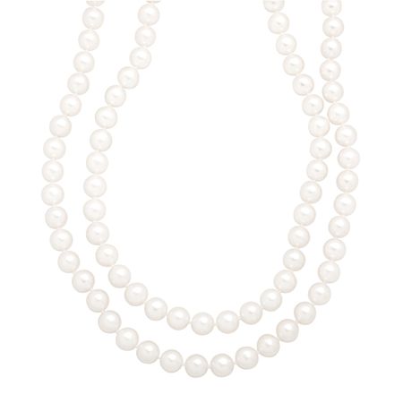 Double Strand Pearl Necklace